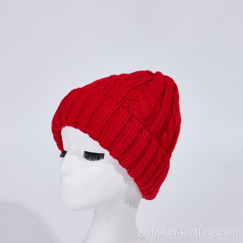 Fine Knitted Hat Hot Sale Winter knitted hat for ladies Manufactory